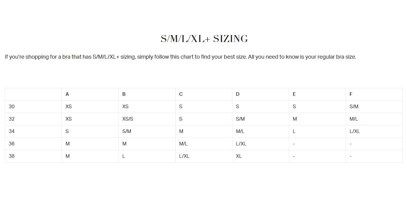 Product size guide