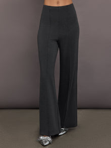 High Waisted Scuba Pant | Charcoal