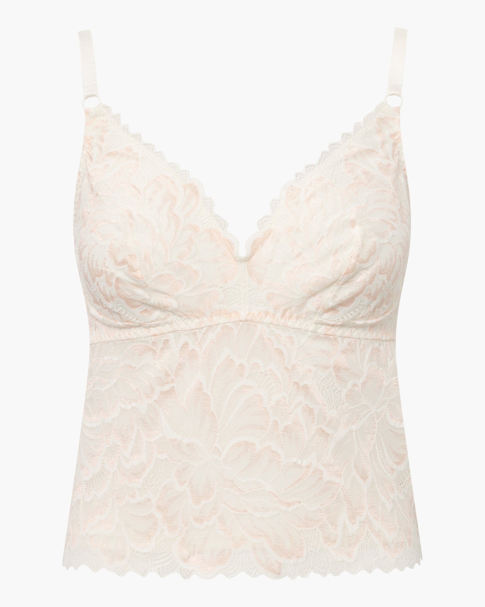 White Camisole - Encantata Curvy Camisole