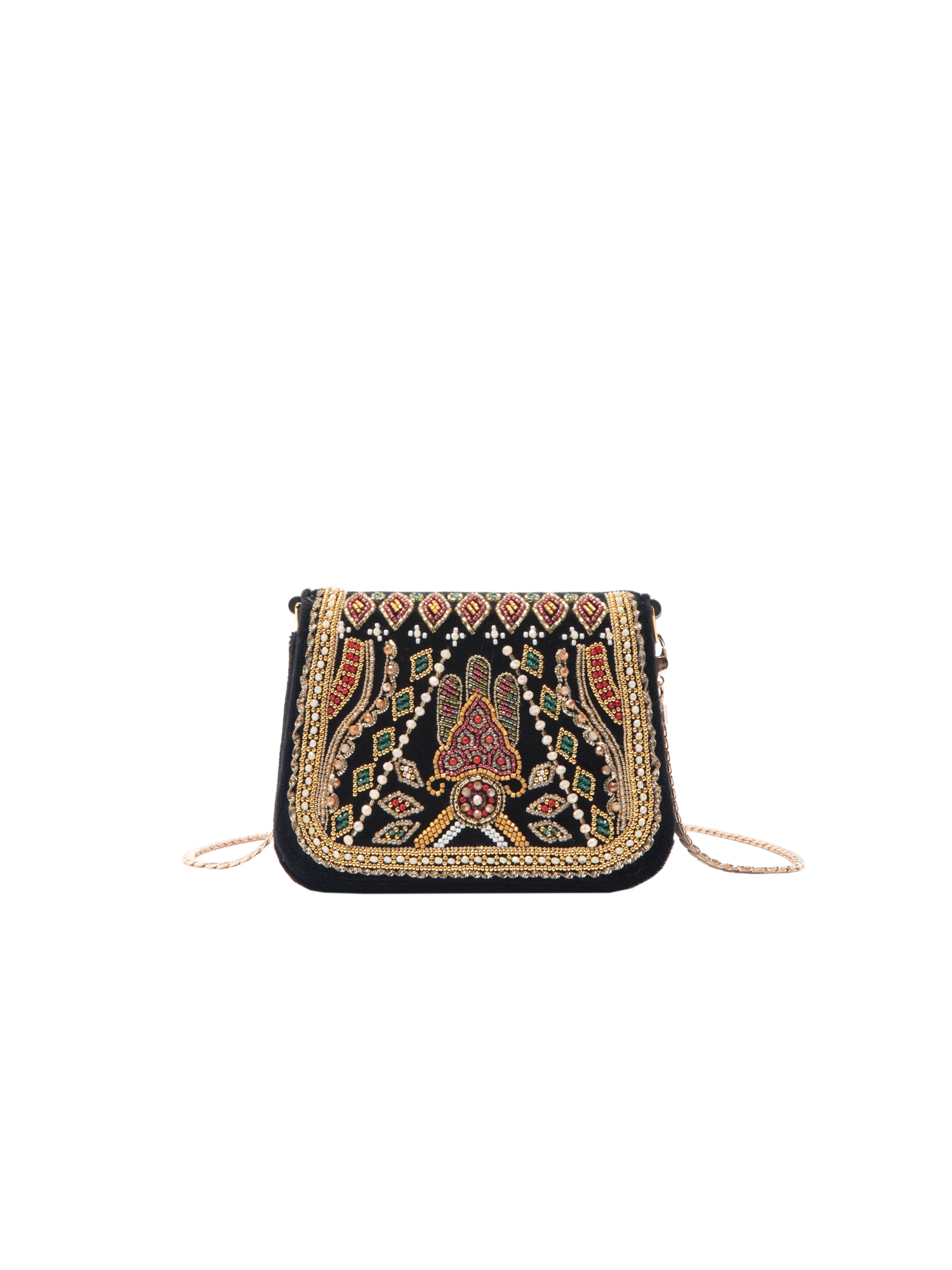 Chain Bag - Small | Black/Gold Multi