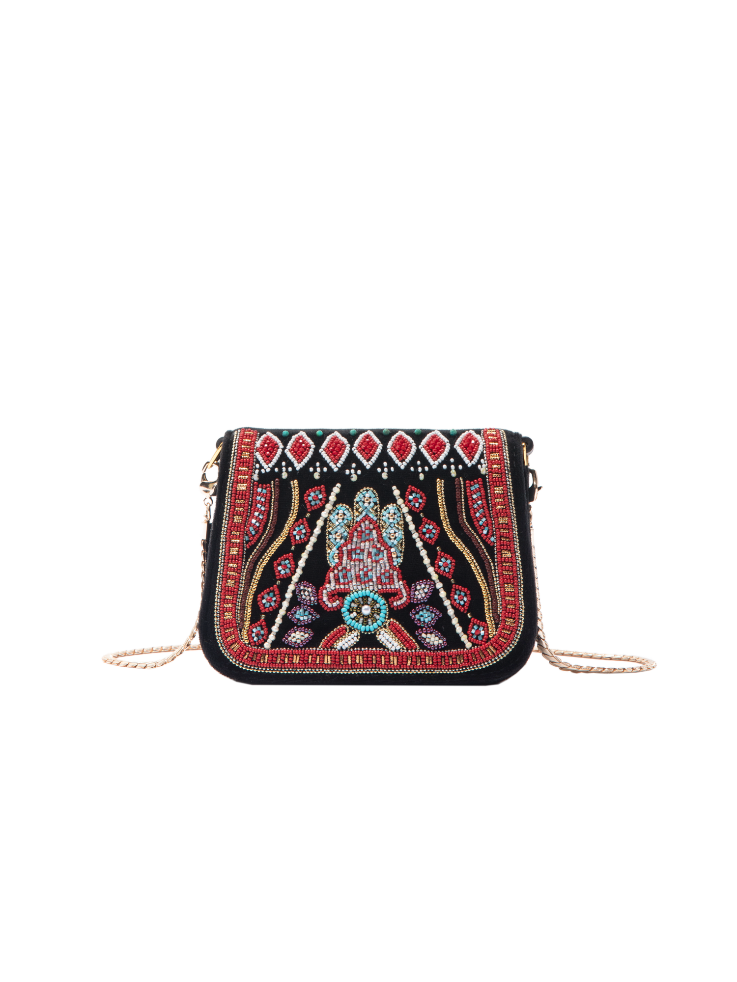 Chain Bag - Small | Black/Brown Multi