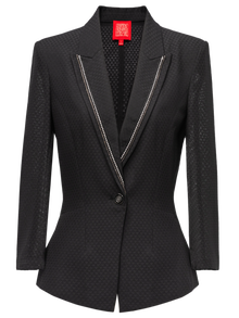 Lapel Detailing Blazer | Black