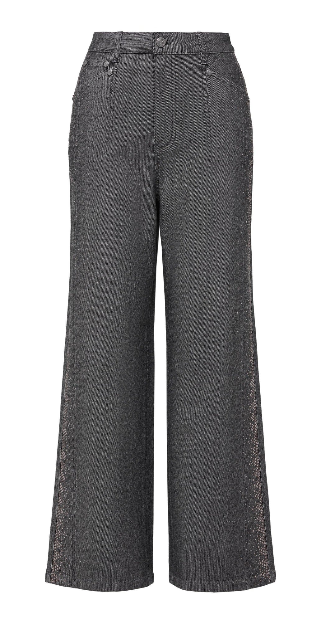 Straight Leg Pants | Grey