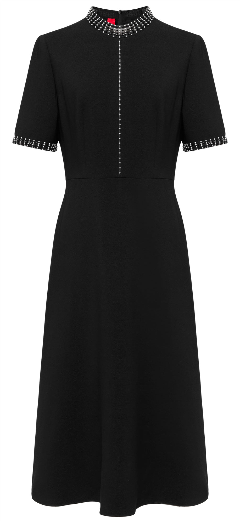 Waist-Fitted Dress | Black