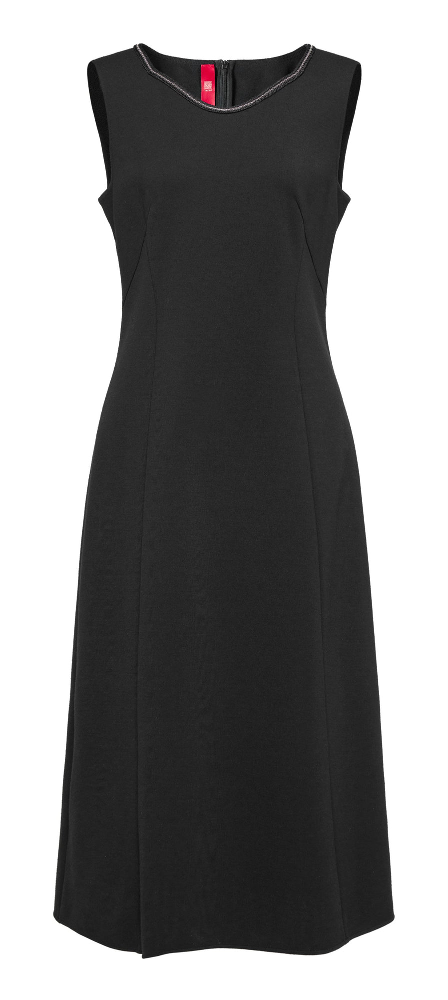 Elegant V-Neck Dress | Black