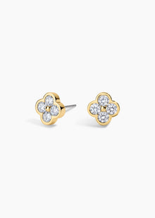 Camilla Studs | Clear Crystal | 14K Gold Plated