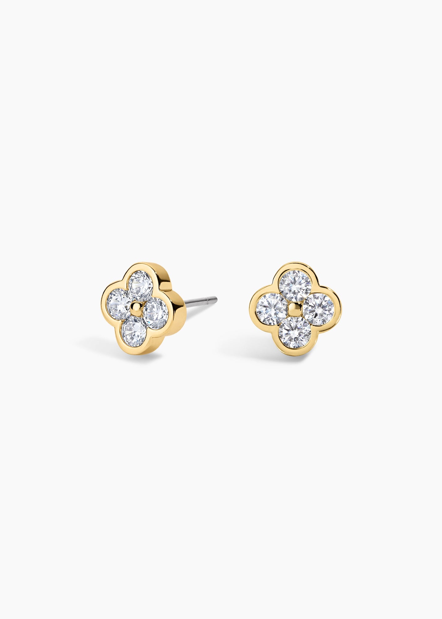 Camilla Studs | Clear Crystal | 14K Gold Plated