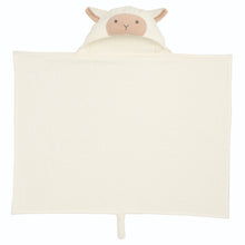 Unisex | Cream Lambie Hooded Baby Bath Wrap | Cream