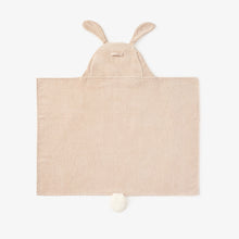 Unisex | Taupe Bunny Hooded Baby Bath Wrap | Taupe