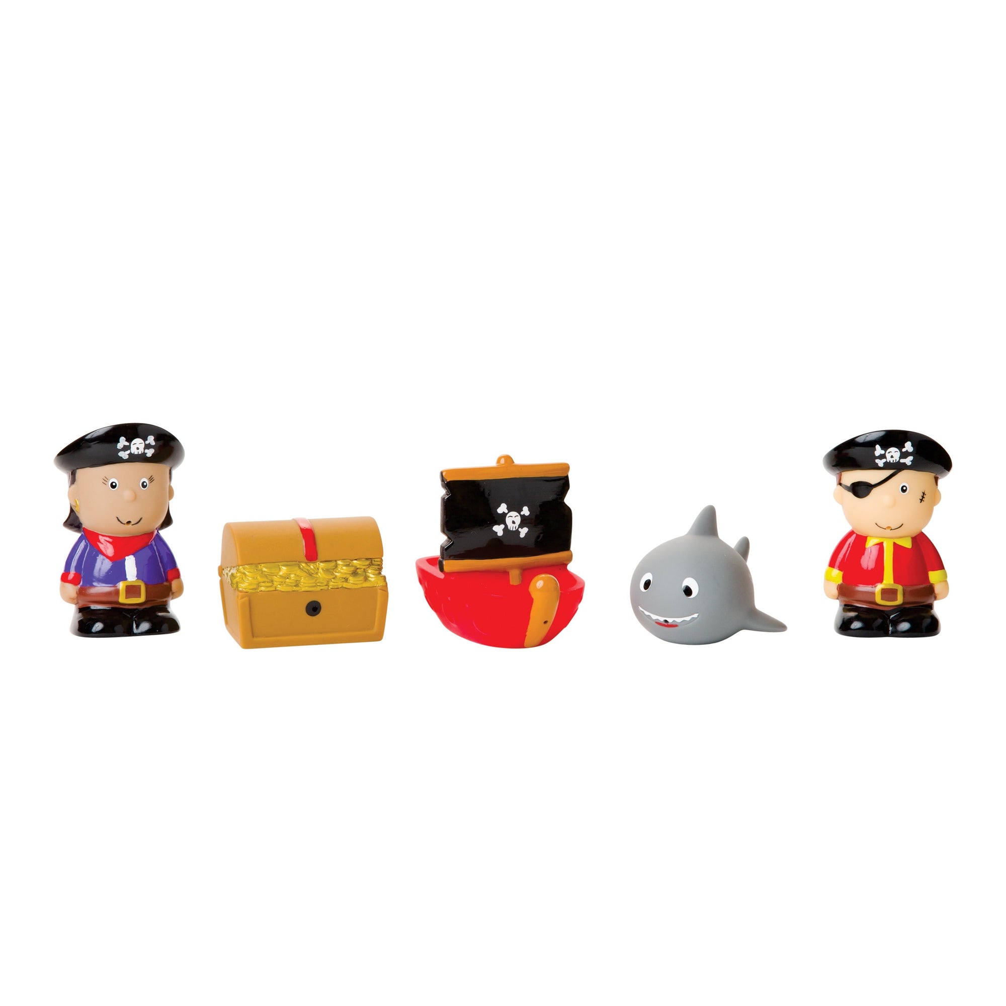 Unisex | Pirate Party Squirtie Baby Bath Toys | Multi