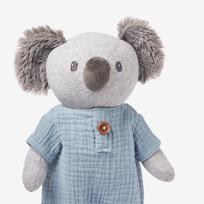 Unisex | 15" Joey Koala Baby Knit Toy | Blue