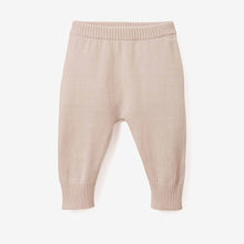 Girls | Pale Pink Fine Knit Cotton Baby Pant | Pink