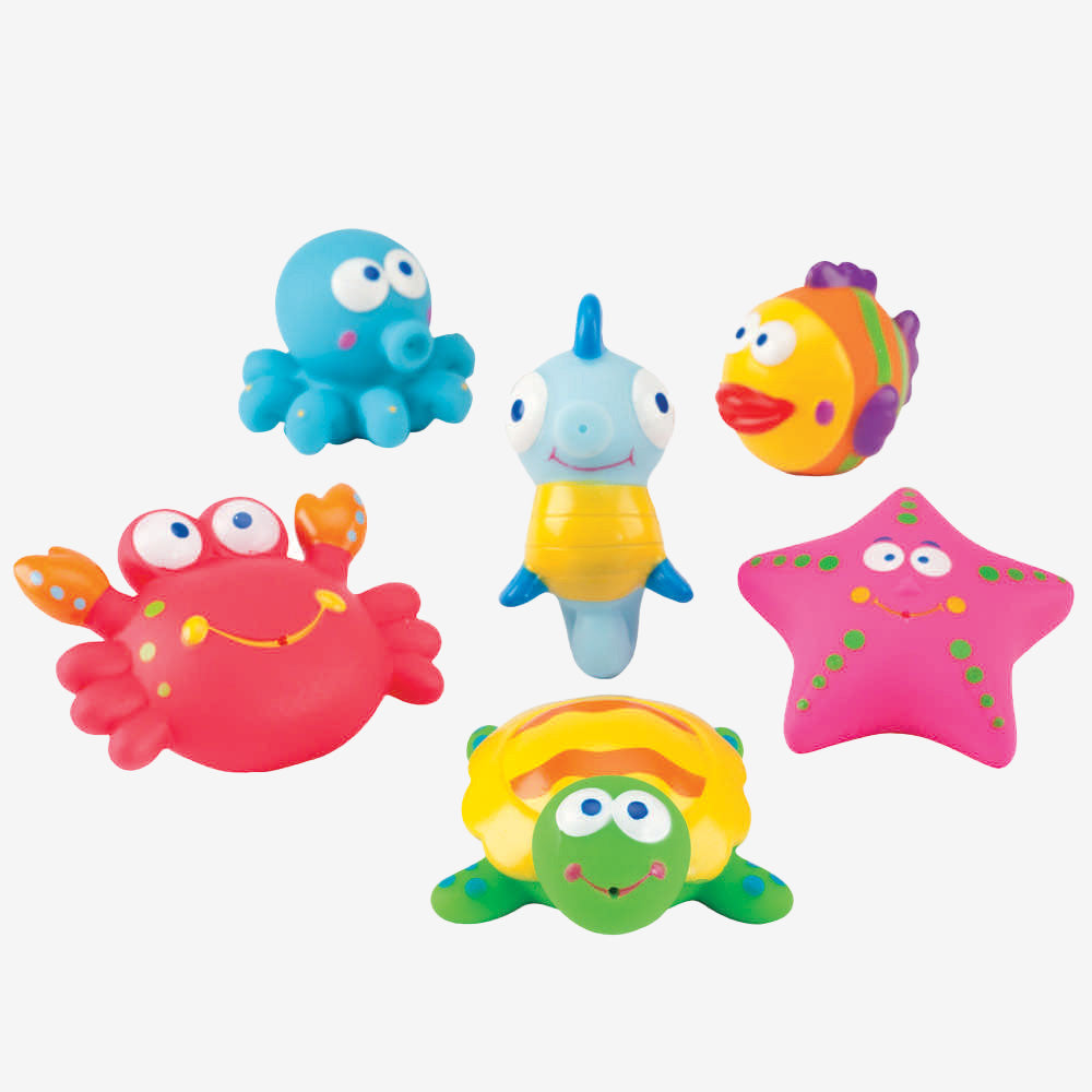Unisex | Lagoon Party Squirtie Baby Bath Toys | Multi