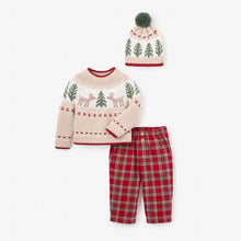 Unisex | Holiday Fairisle Sweater + Tartan Pant Set | Multi