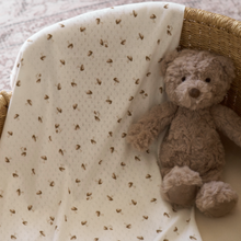 Girls | Forest Forager Organic Cotton Pointelle Baby Blanket | White