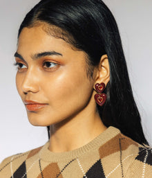 Elodie Earrings in Oxblood - Loren Hope