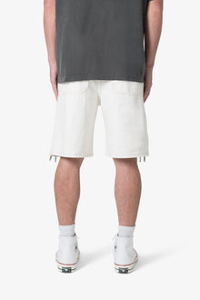 Elongated Zipper Denim Shorts | Off White