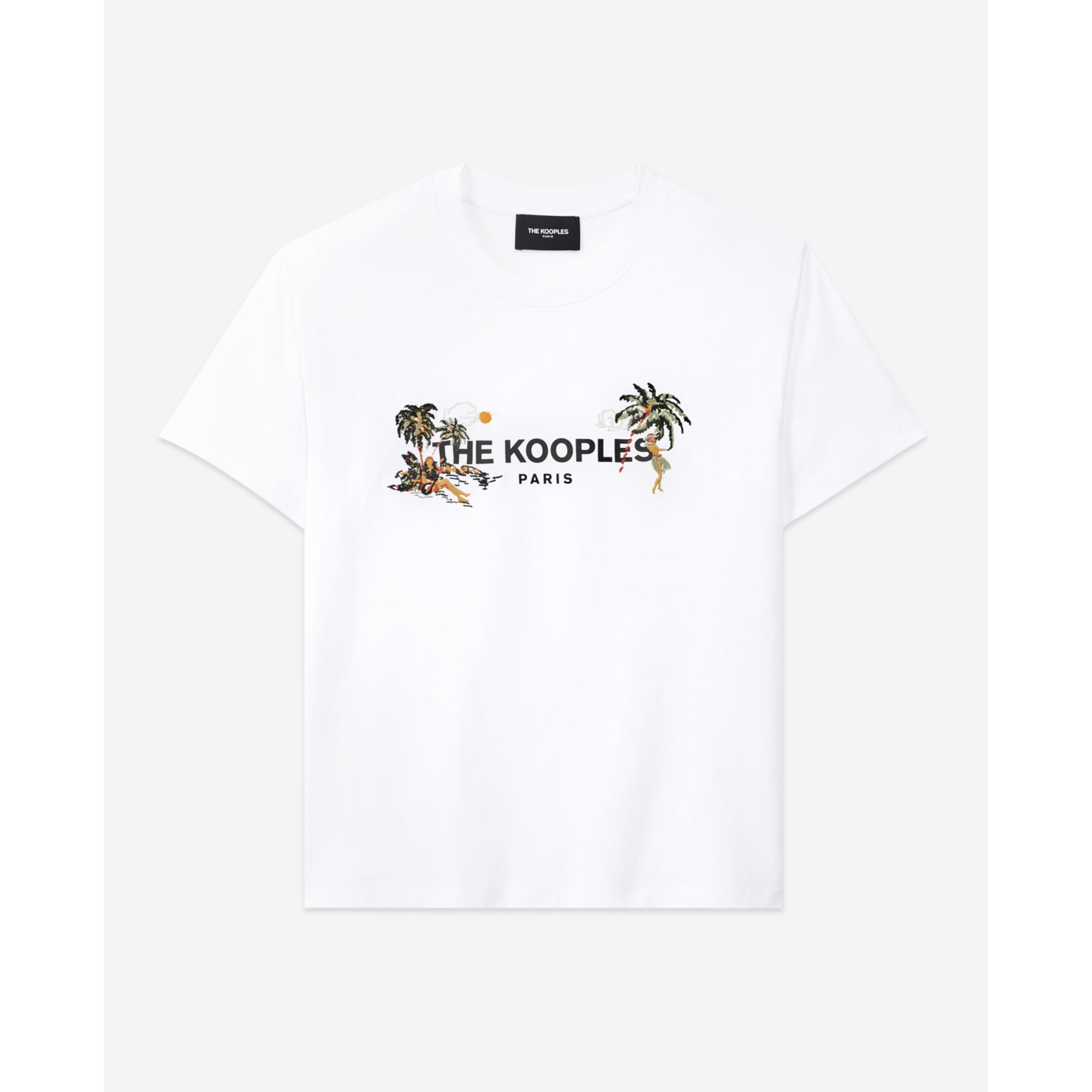 Embroidered T-Shirt With The Kooples Logo | Women | White