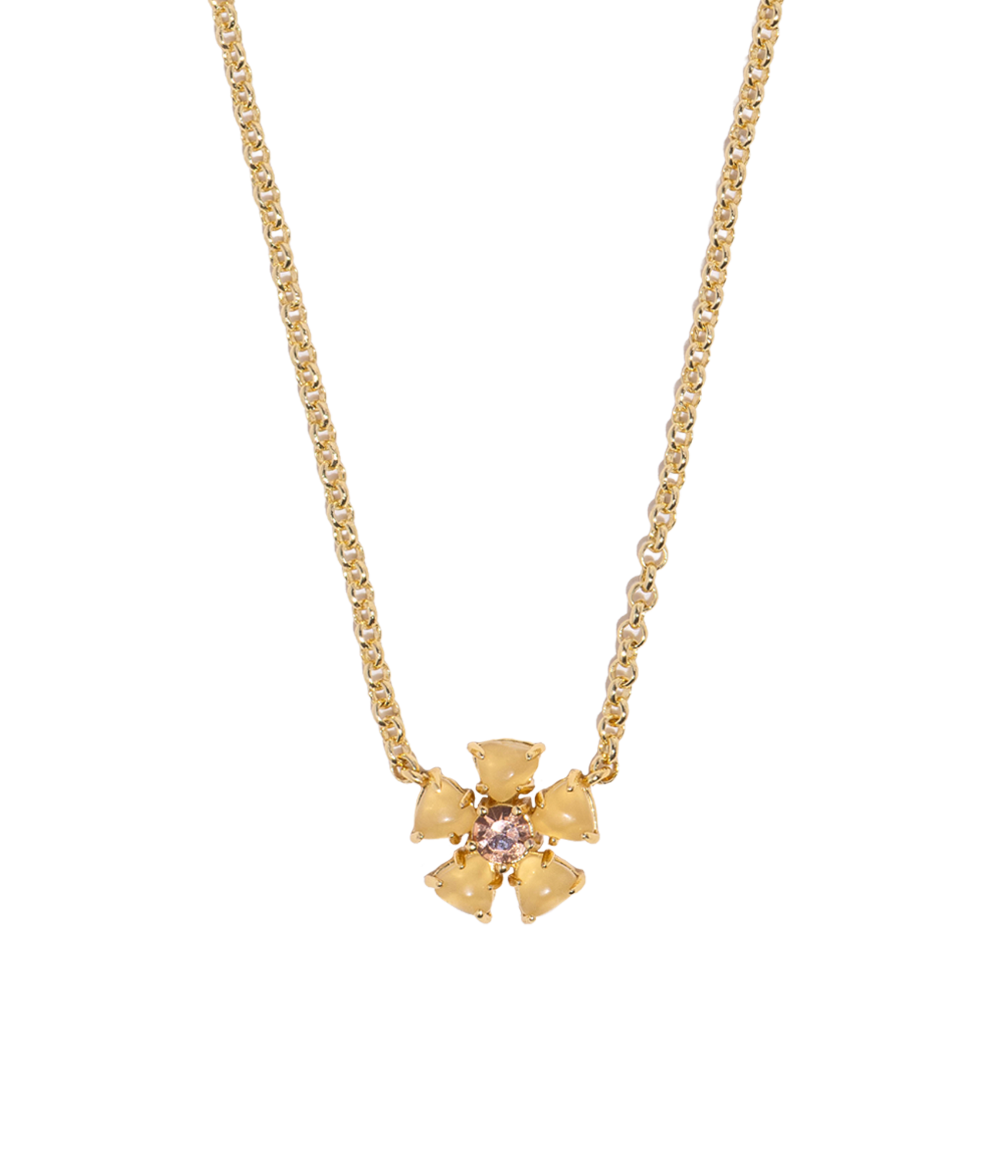 Emeline Flower Necklace in Yellow - Loren Hope