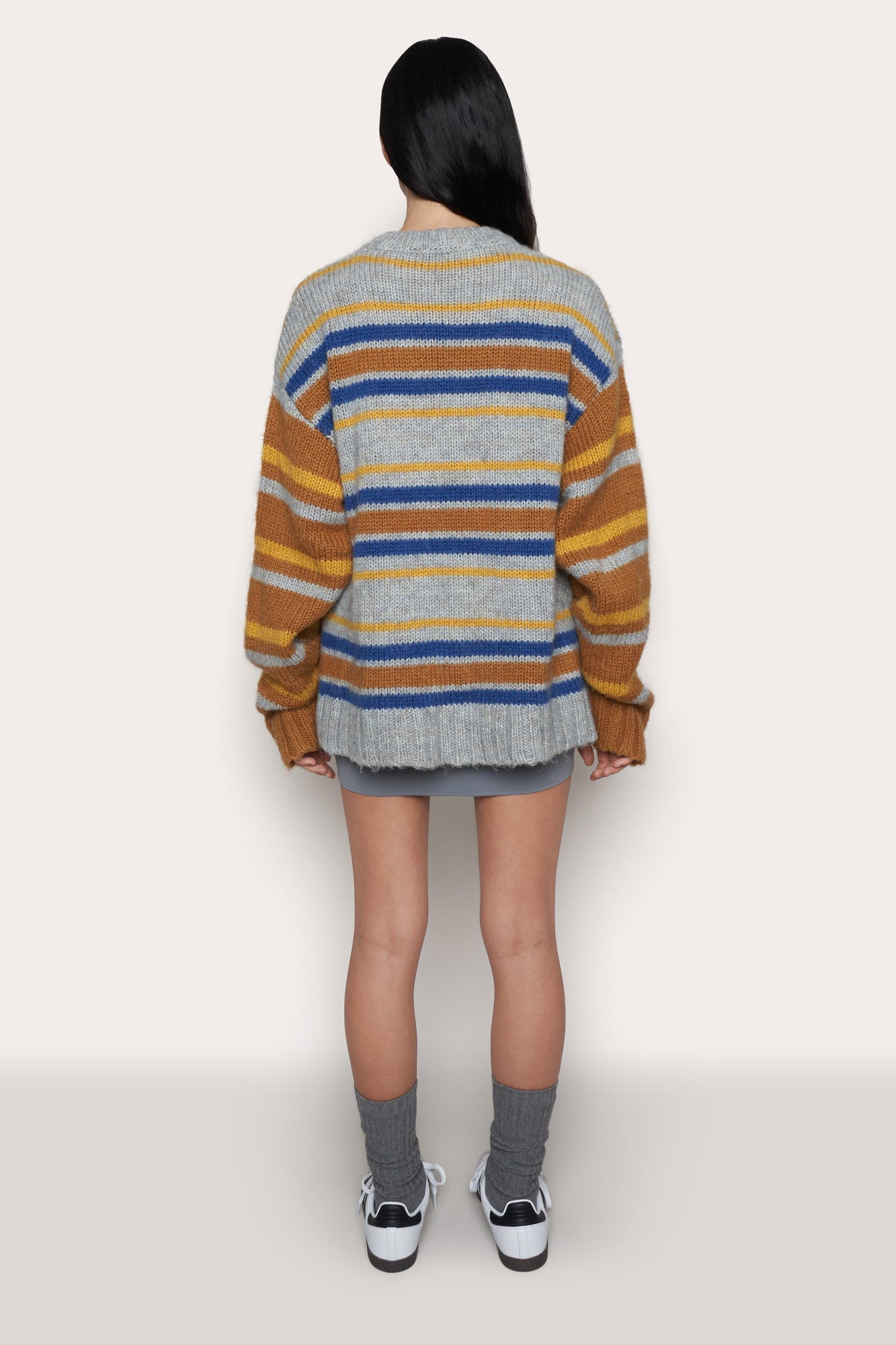 Womens | Oversized Crewneck | Blue Multi