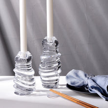 Eos Candle Holder - Long | Clear Crystal