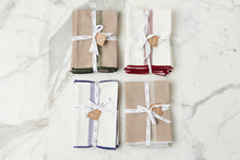 Dinner Napkins | Vintage Navy Blue Stripe | Set of 4