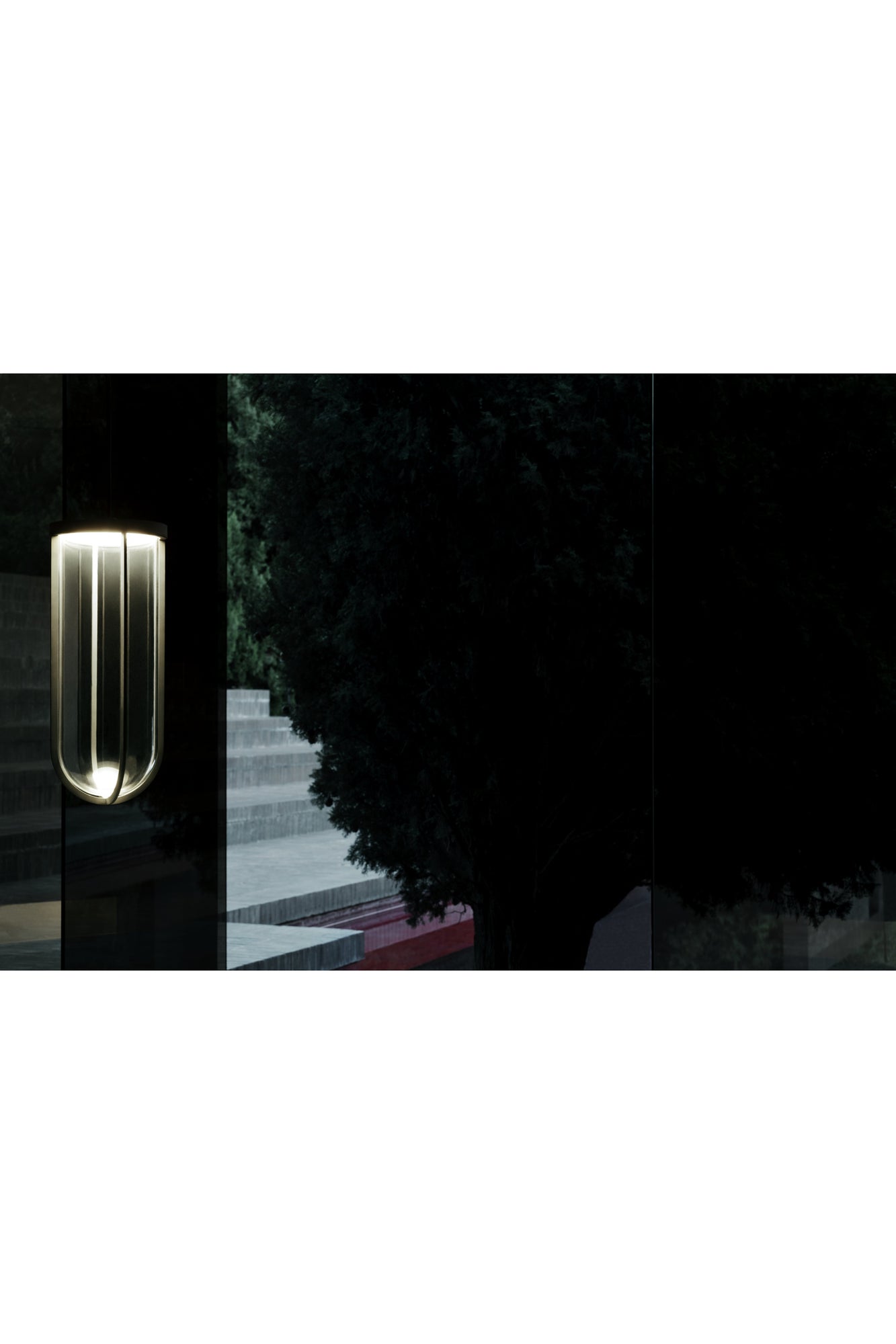 In Vitro Outdoor Bollard H33.5" 3000K 1-10V | Black