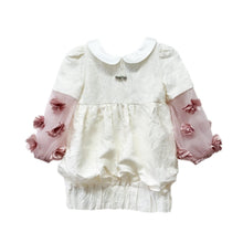 Girl | Cherry Blossom Dress | White x Pink
