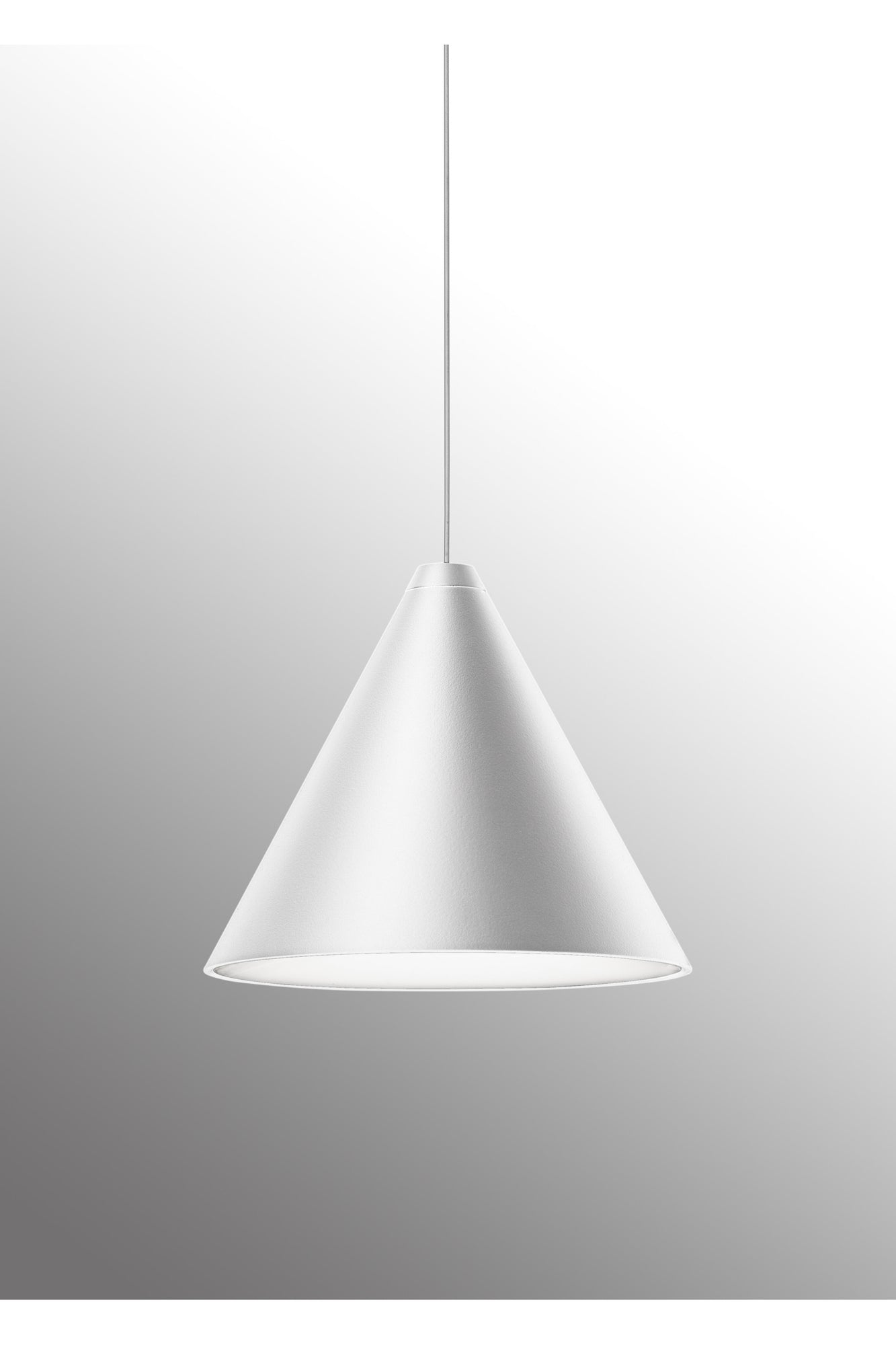 String Light Cone Suspension 12m App | White