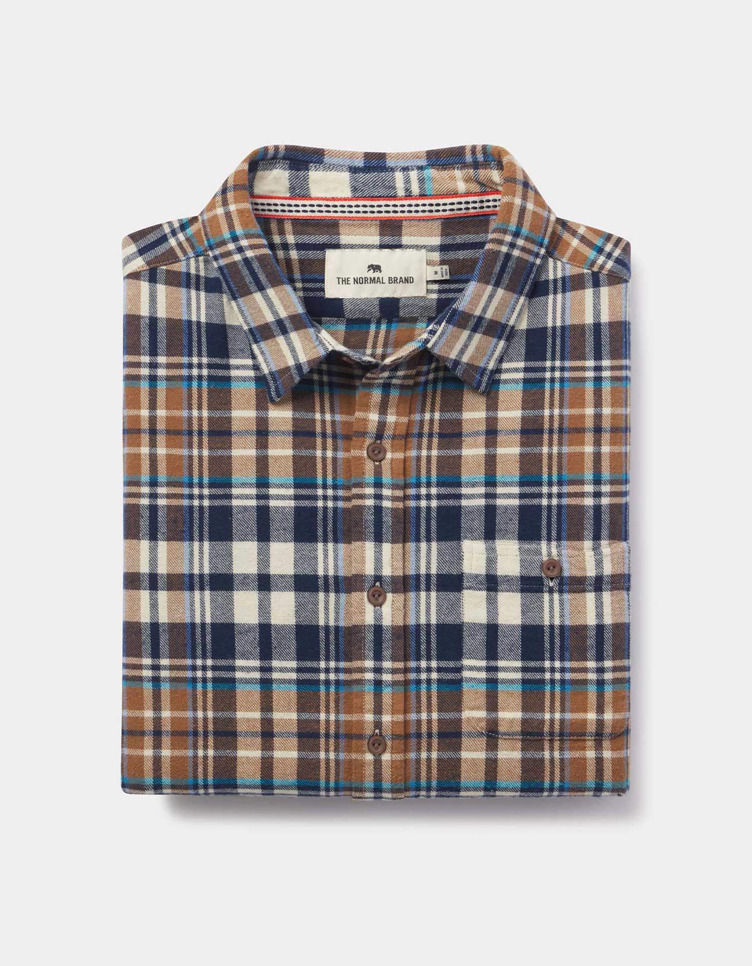Men | Hudson Double Brushed Flannel | Cedar Plaid