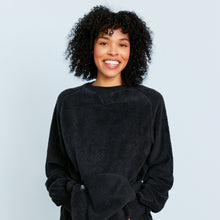 Sherpa Fleece Lounge Crew | Black