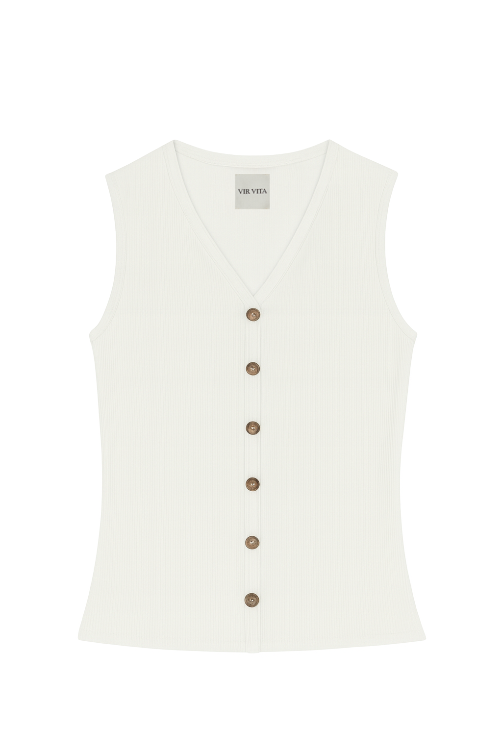 Flora Vest | White