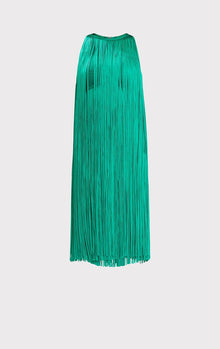 Racer Fringe Mini Dress | Jade