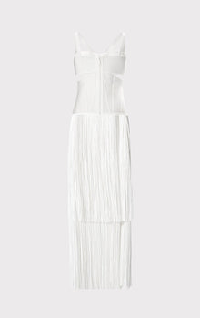 Strappy Fringe Gown With Cut Out | Alabaster