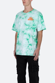 Face Reality Tee | Green x White