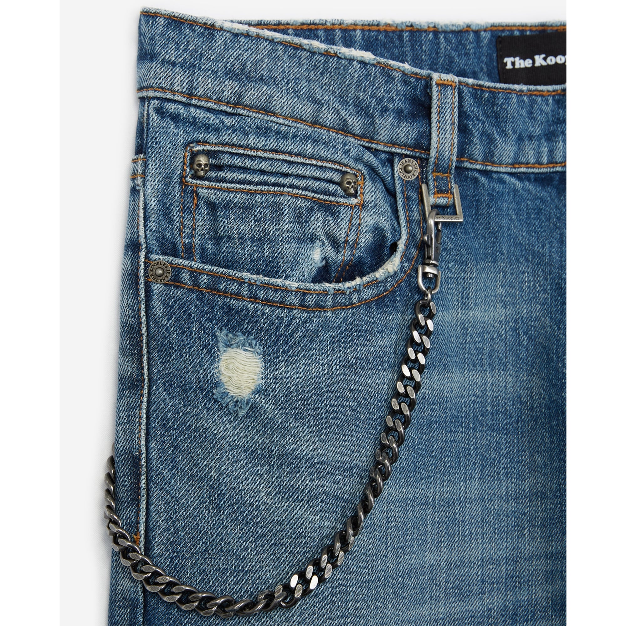 Faded Ripped Jeans | Men | Light Blue