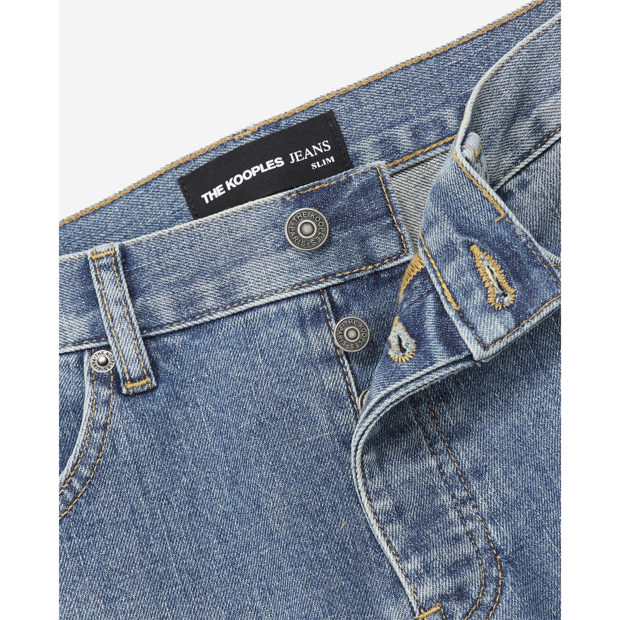 Faded Slim-Fit Jeans | Men | Blue Washed