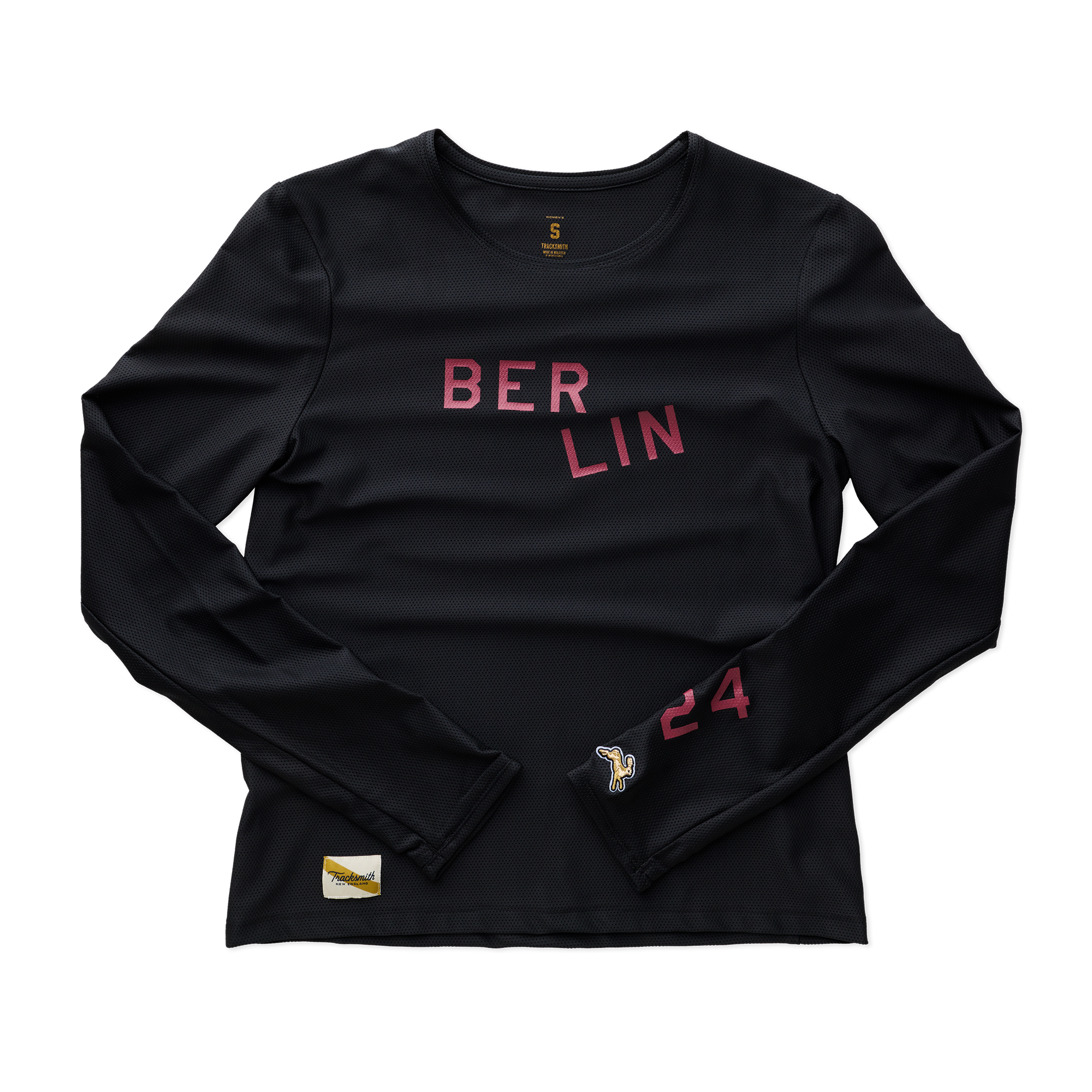 Womens | Berlin Long Sleeve | Black/Crimson