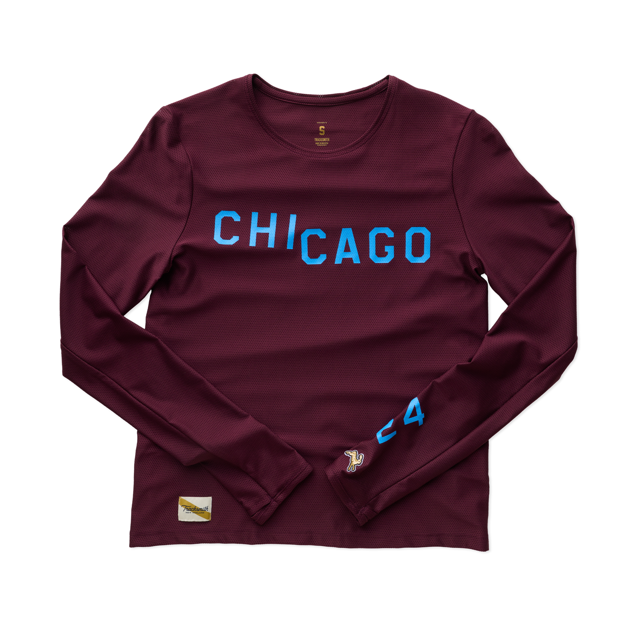 Womens | Chicago Long Sleeve | Wine/Royal