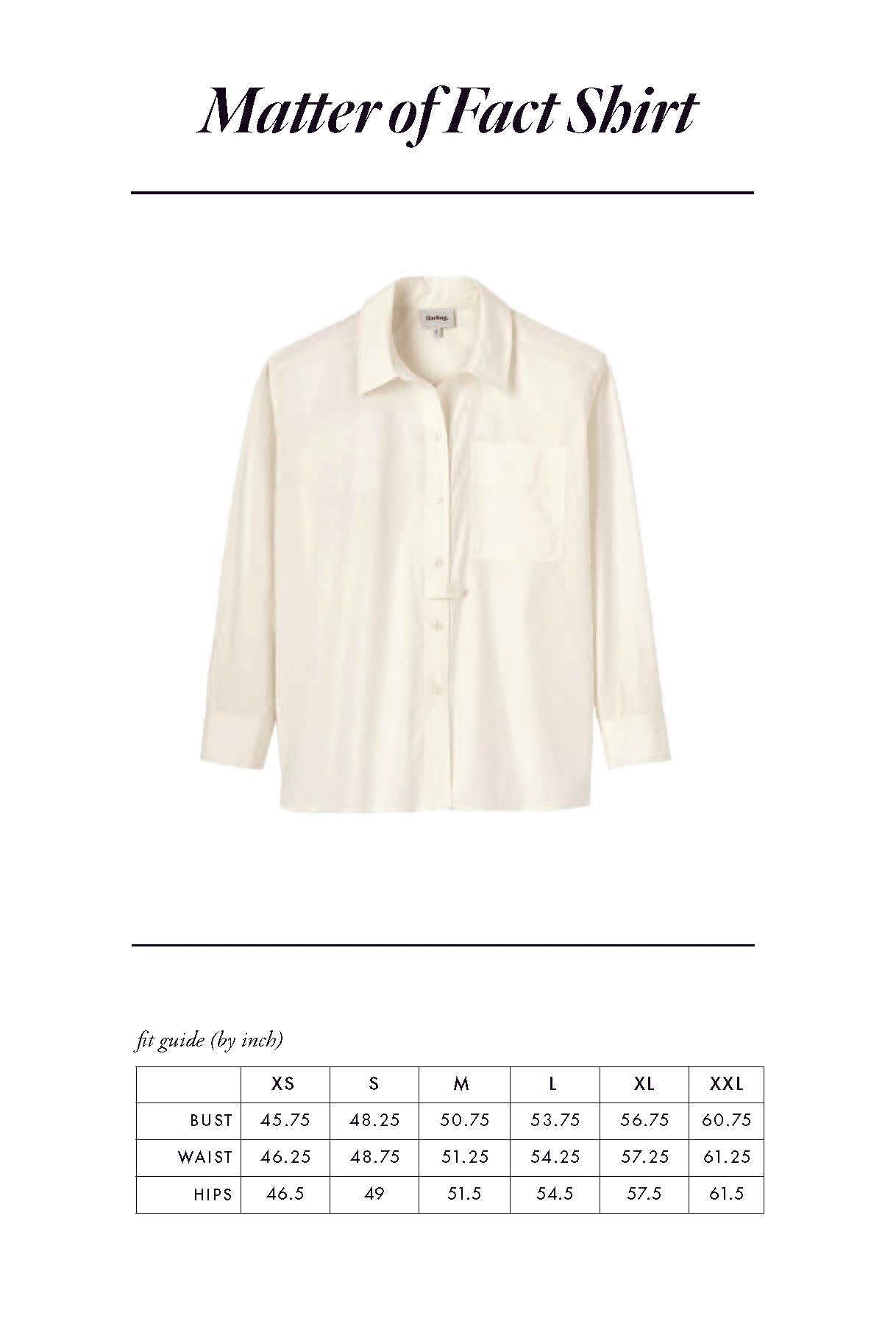 Matter of Fact Shirt | Cream