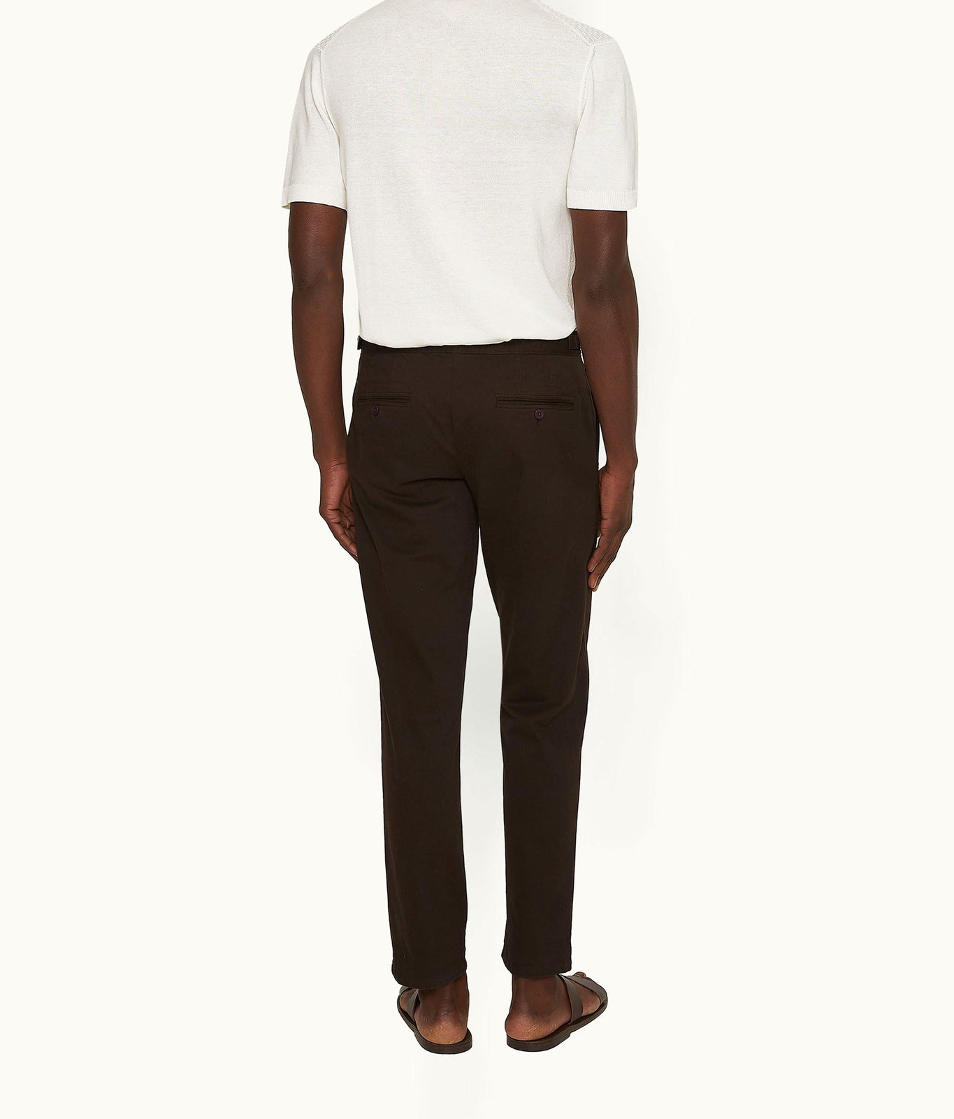 Fallon Stretch-Cotton Tailored Fit Stretch-Cotton Trousers | Truffle