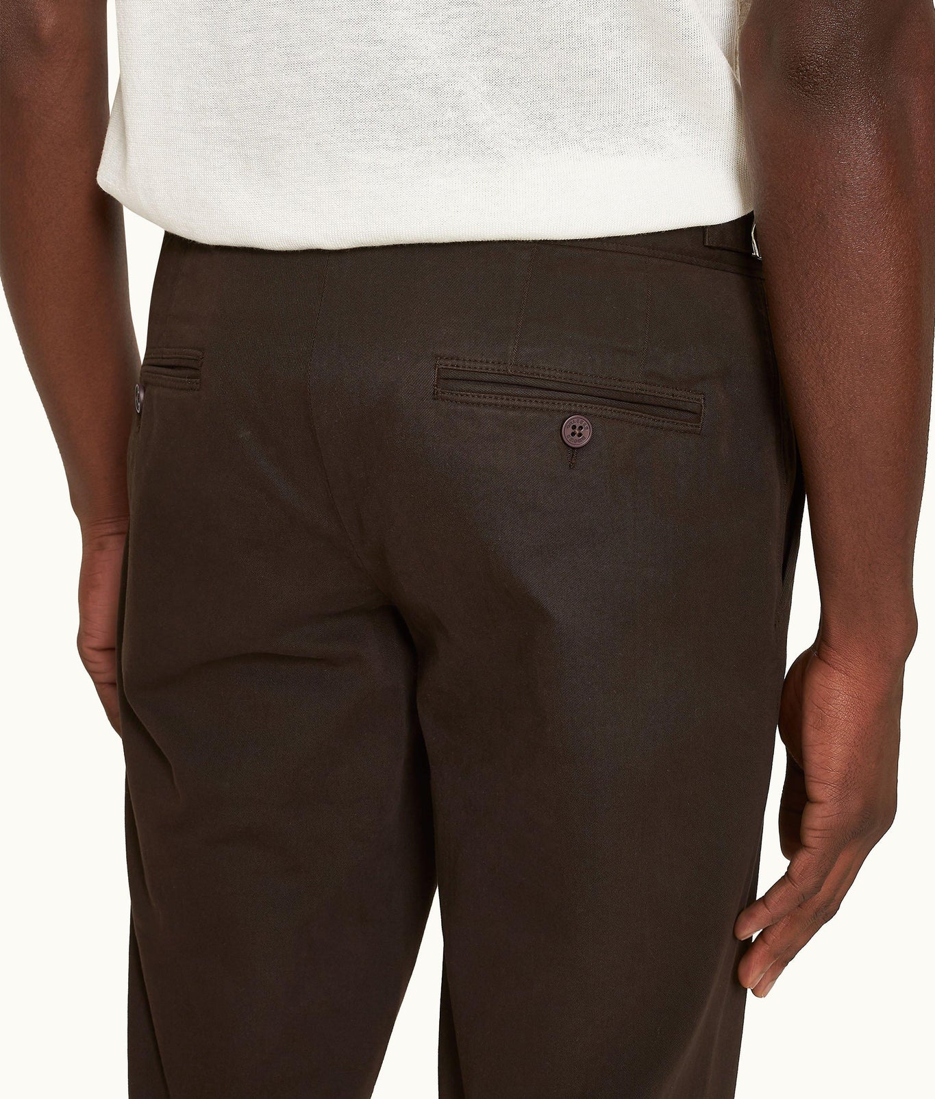 Fallon Stretch-Cotton Tailored Fit Stretch-Cotton Trousers | Truffle