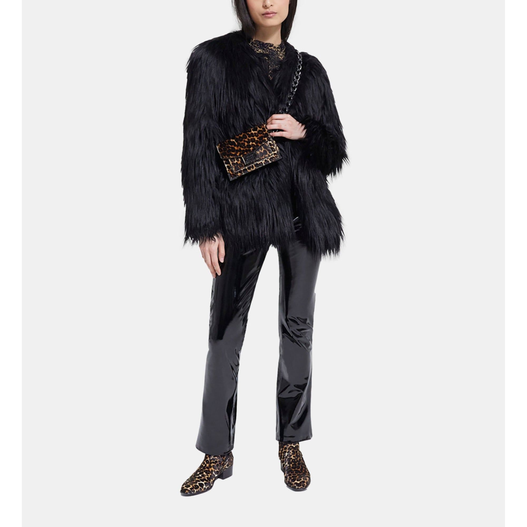 Faux Fur Coat | Women | Black