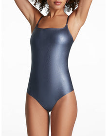 Faux Leather Cami Bodysuit | Galaxy
