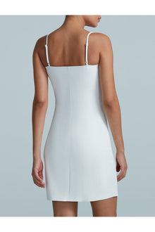 Faux Leather Cami Dress | White