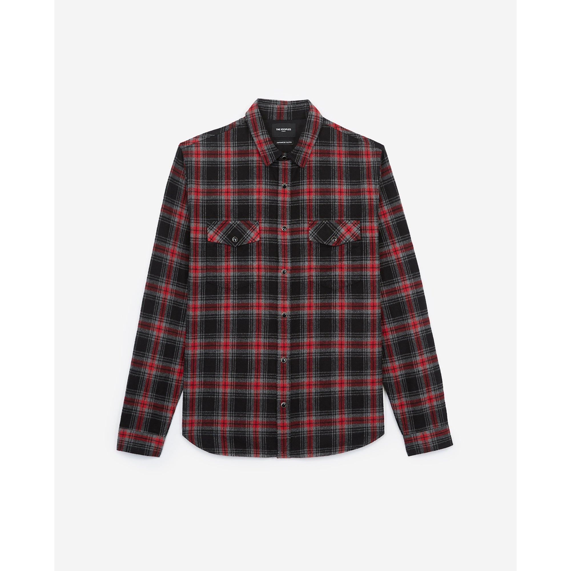 Flannel Shirt | Men | Burgundy Checks