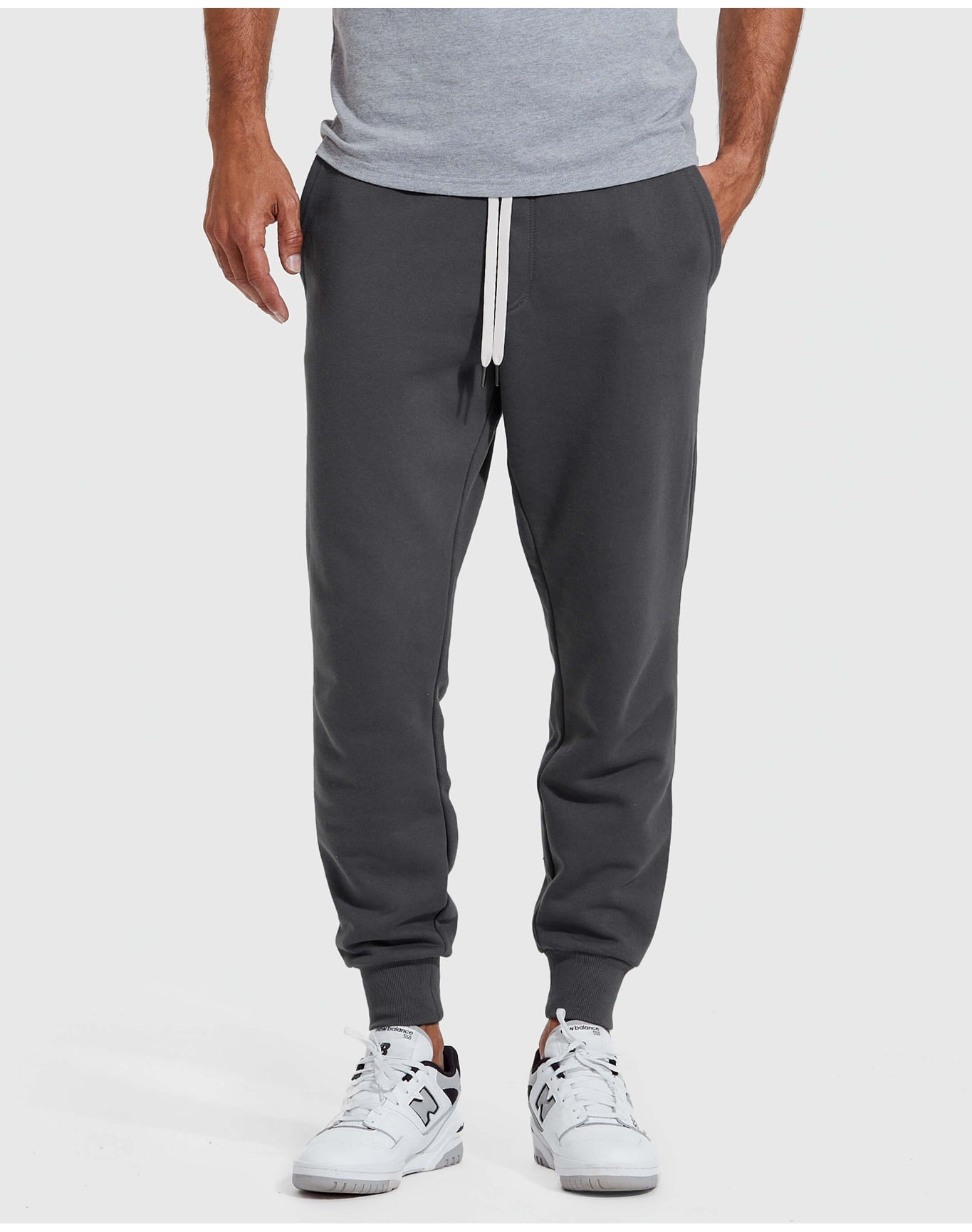 Fleece French Terry Joggers | Carbon