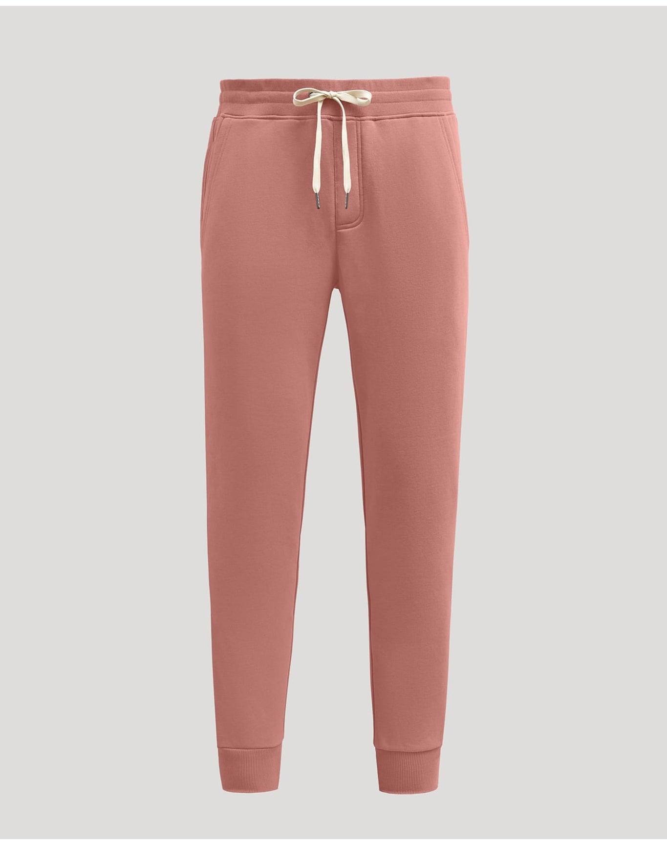 Fleece French Terry Joggers | Rose