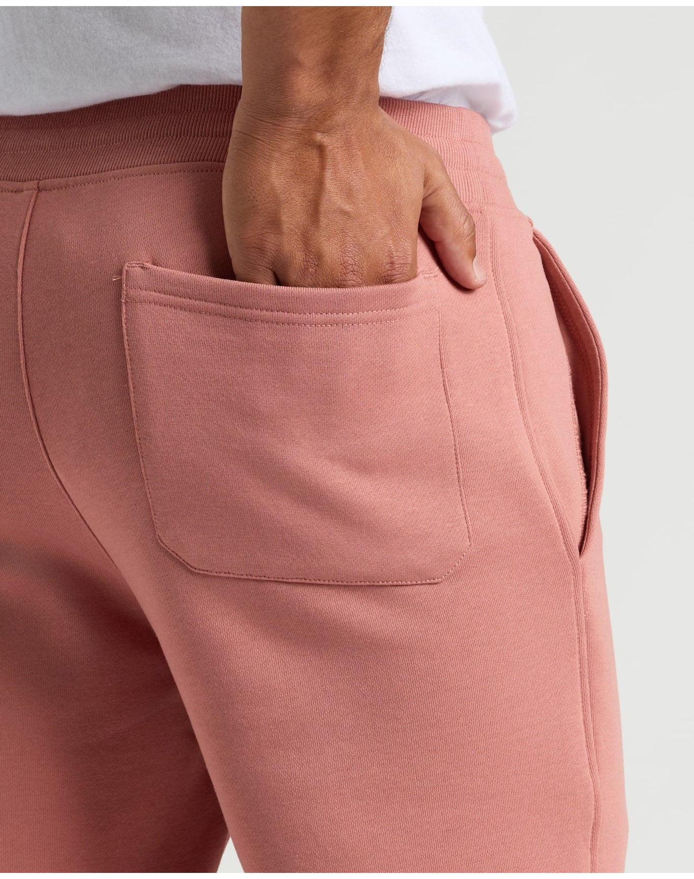 Fleece French Terry Joggers | Rose