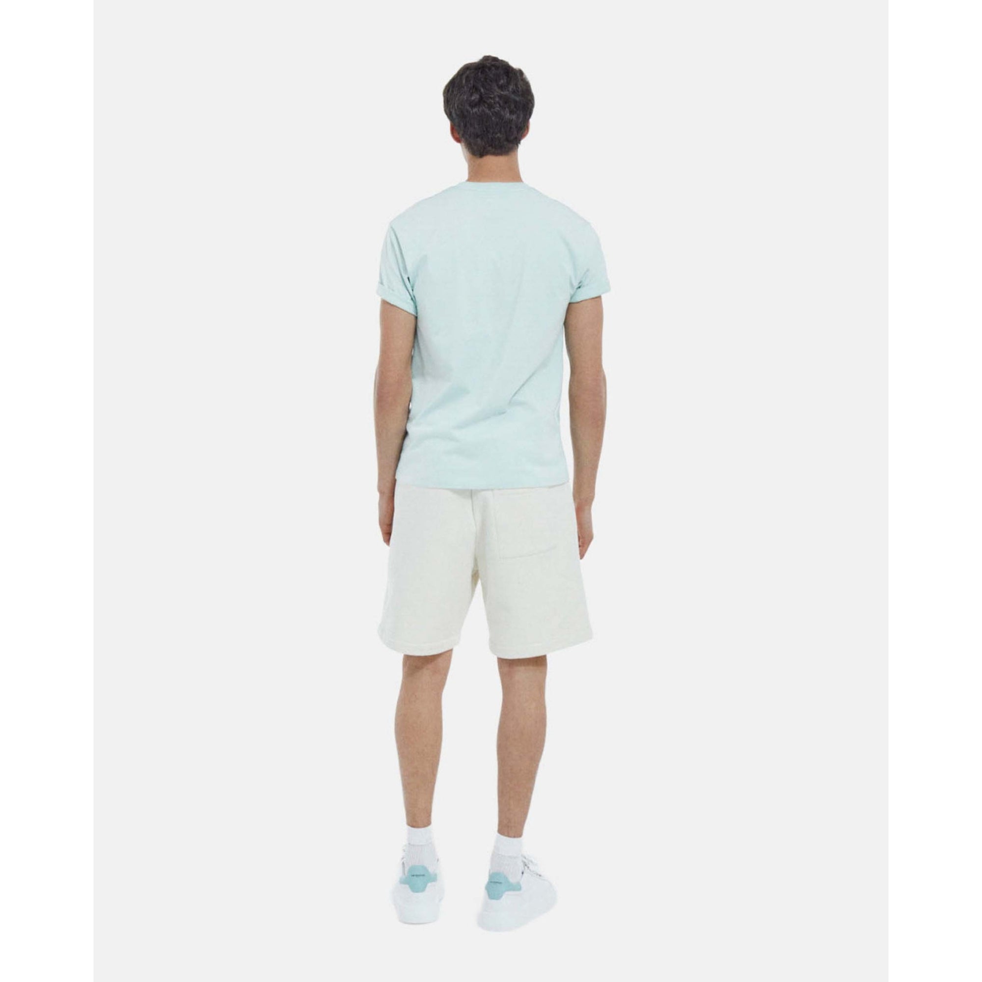 Fleece Shorts With Small Logo | Men | Ecru